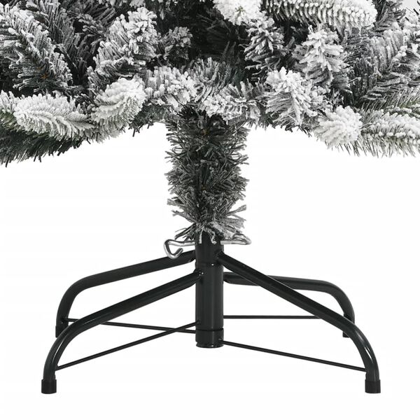 vidaXL Artificial Christmas Tree with Flocked Snow 180 cm PVC&PE