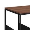 vidaXL Side Table with Wheels Black 55x36x63.5 cm Engineered Wood