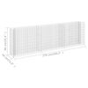 vidaXL Gabion Raised Bed Galvanised Steel 270x30x90 cm