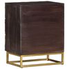 vidaXL Bed Cabinet Black 40x30x50 cm Solid Mango Wood