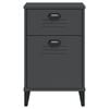 vidaXL Bedside Cabinet VIKEN Anthracite Grey Engineered Wood