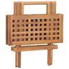 vidaXL 3 Piece Folding Outdoor Dining Set with Cushion Solid Teak Wood