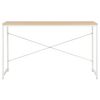 vidaXL Computer Desk White and Oak 120x60x70 cm
