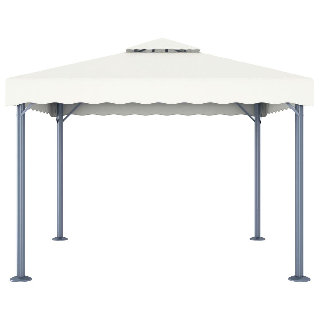 vidaXL Gazebo 300x300 cm Cream Aluminium