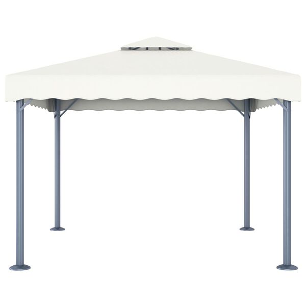 vidaXL Gazebo 300x300 cm Cream Aluminium