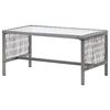 vidaXL 4 Piece Garden Lounge Set with Cushion Poly Rattan Anthracite