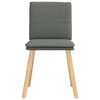 vidaXL Dining Chairs 4 pcs Dark Grey Fabric