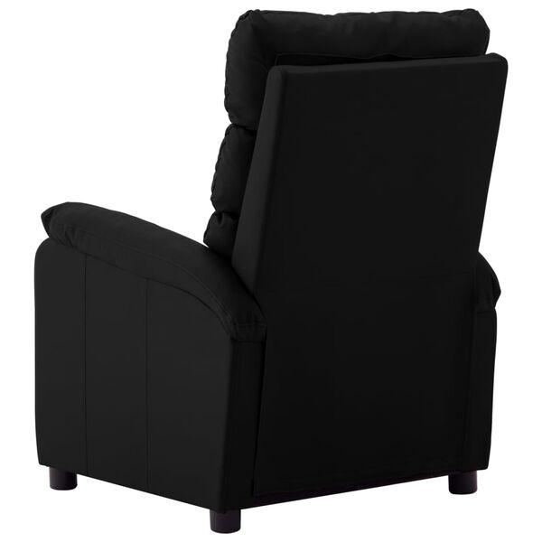 vidaXL Electric Massage Chair Black Faux Leather
