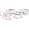 vidaXL 11 Piece Garden Sofa Set Solid Wood Pine