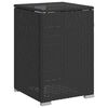 vidaXL Propane Tank Cover Table Black 40x40x60 cm Poly Rattan