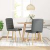 vidaXL Dining Chairs 2 pcs Dark Grey Fabric