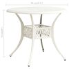 vidaXL Garden Table White 90x90x74 cm Cast Aluminium