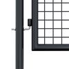 vidaXL Mesh Garden Gate Galvanised Steel 100x150 cm Grey