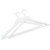 vidaXL 20 pcs Clothes Hanger Set Non-slip White Hardwood