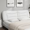 vidaXL Headboard Cushion "Hvar" White 183 cm King Faux Leather