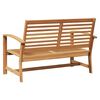 vidaXL Garden Bench Natural 110 x 64 x 76.5 cm Solid teak wood