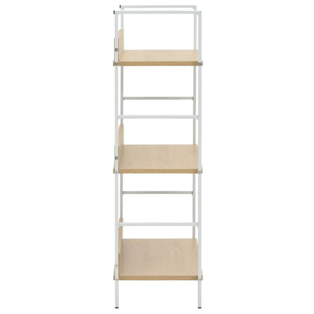 vidaXL 3-Layer Book Shelf Oak 60x27.6x90.5 cm Engineered Wood