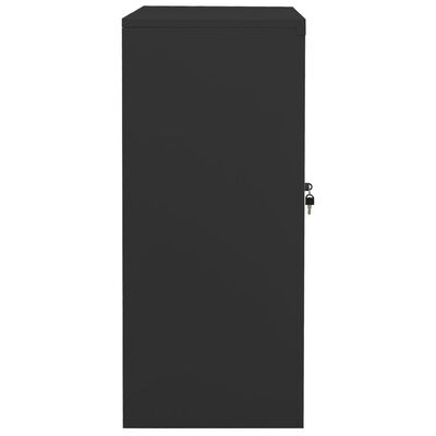 vidaXL Office Cabinet with Planter Box Anthracite 90x40x113 cm Steel