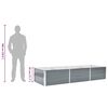 vidaXL Garden Raised Bed Galvanised Steel 240x80x45 cm Grey