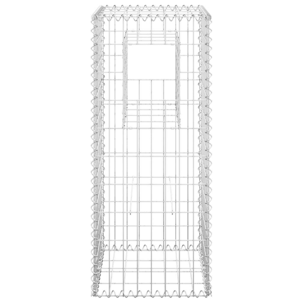 vidaXL Gabion Basket Post 40x40x100 cm Iron