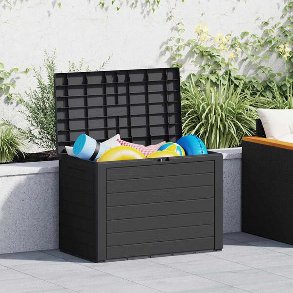 vidaXL Garden Storage Box Anthracite 78x44x55 cm