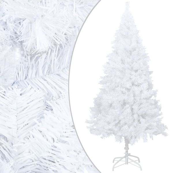 vidaXL Artificial Pre-lit Christmas Tree with Thick Branches White 120 cm