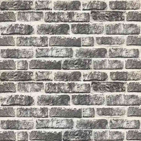 vidaXL 3D Wall Panels with Dark Grey Brick Design 10 pcs EPS
