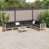 vidaXL 8 Piece Garden Sofa Set with Cushions Solid Wood Pine
