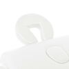 vidaXL 2-Zone Folding Massage Table 10 cm Thick White