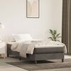 vidaXL Pocket Spring Bed Mattress Dark Grey 100x203x20 cm Twin XL Velvet