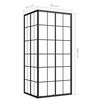 vidaXL Shower Cabin ESG 90x70x180 cm