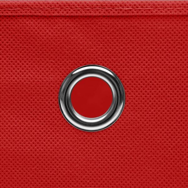 vidaXL Storage Boxes 4 pcs Red 32x32x32 cm Fabric