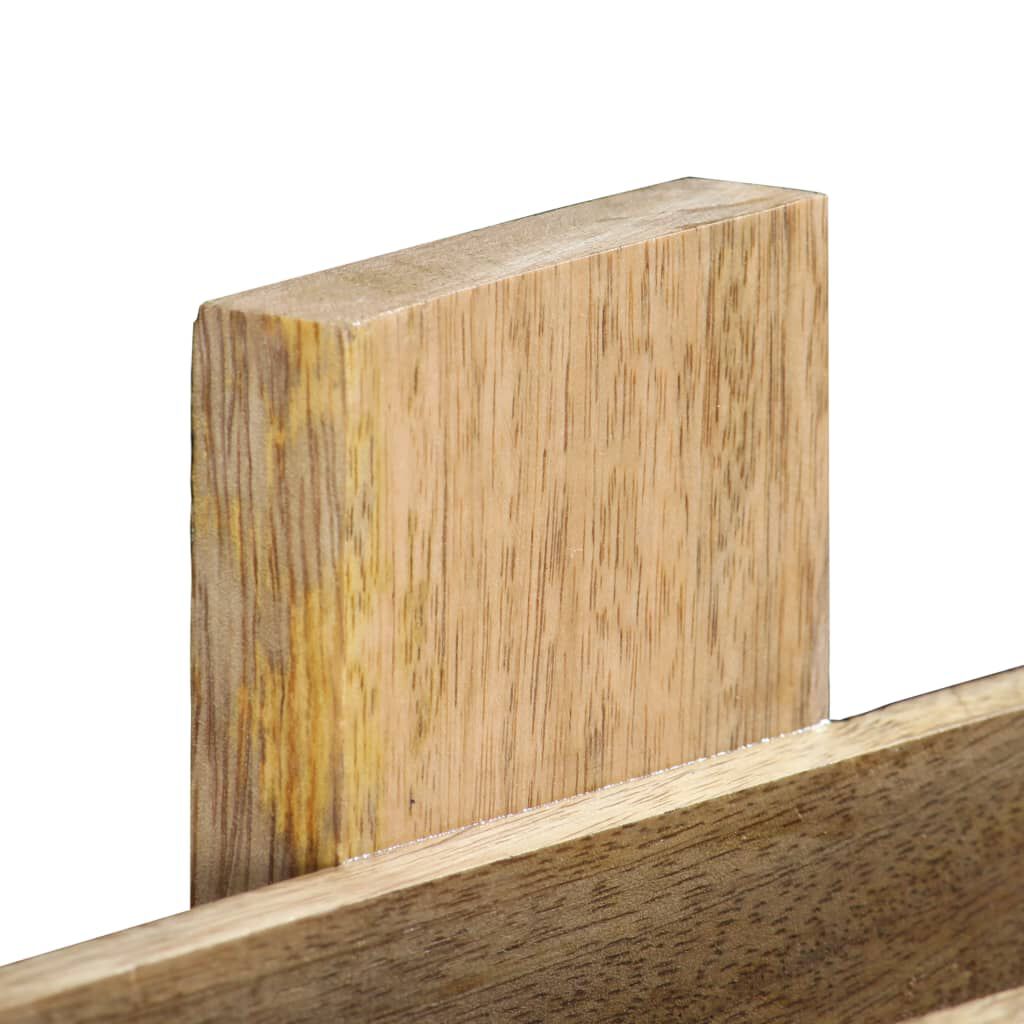 vidaXL Magazine Wall Rack 30x11x72 cm Solid Mango Wood