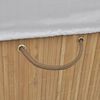 vidaXL Bamboo Laundry Bin Rectangular Natural
