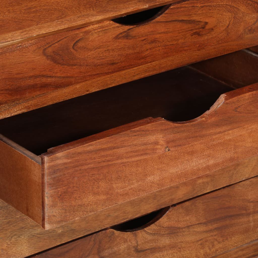 vidaXL TV Cabinet 118x30x55 cm Solid Acacia Wood