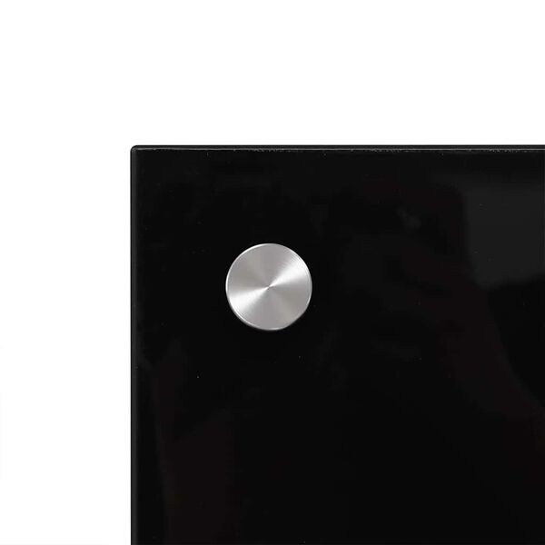 vidaXL Kitchen Backsplash Black 90 x 40 cm Tempered Glass