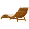 vidaXL Sun lounger 2 pcs Beige 184 x 55 x 64cm Solid Acacia wood