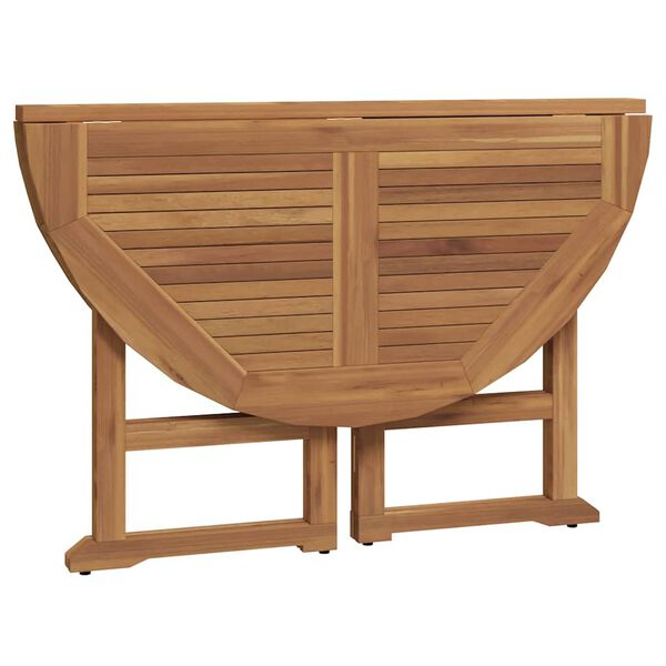 vidaXL 5 Piece Folding Outdoor Dining Set Solid Wood Teak