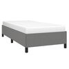 vidaXL Bed Frame without Mattress Dark Grey 100x190 cm Twin Fabric
