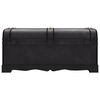 vidaXL Treasure Chest Wood Black 90x51x42 cm