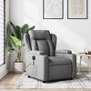 vidaXL Massage Recliner Chair Dark Grey Fabric