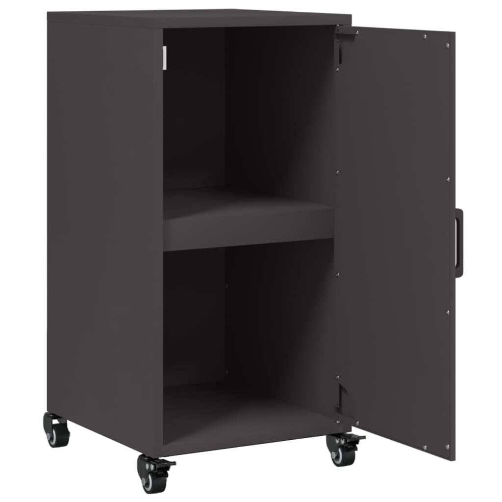 vidaXL Sideboard Black 36x39x72 cm Steel