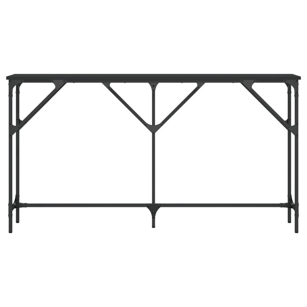 vidaXL Console Table Black 140x23x75 cm Engineered Wood