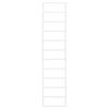 vidaXL Towel Rack White 24x12x96 cm Steel