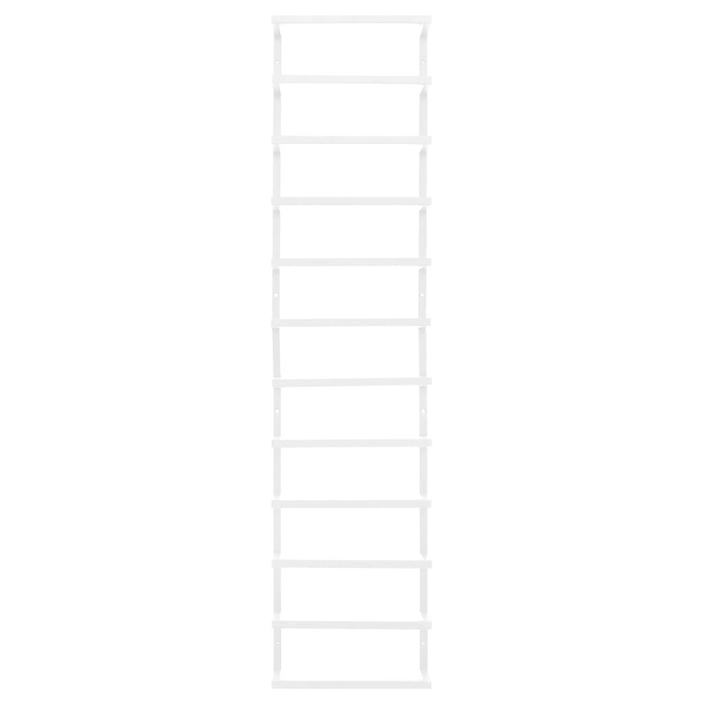 vidaXL Towel Rack White 24x12x96 cm Steel