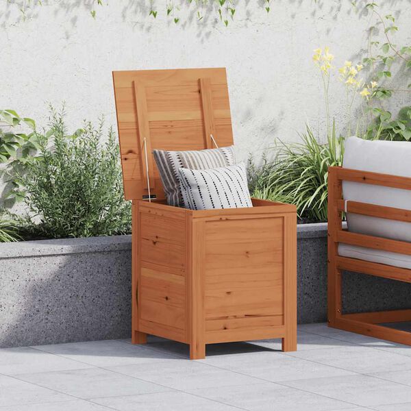 vidaXL Outdoor Cushion Box Brown 50x50x56 cm Solid Wood Fir