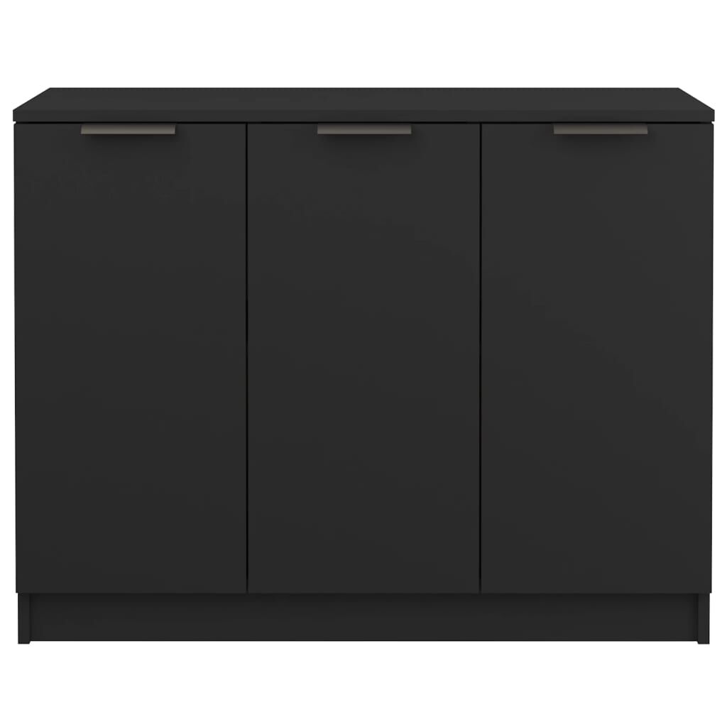 vidaXL Sideboard Black 90.5x30x70 cm Engineered Wood