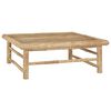 vidaXL 5 Piece Garden Lounge Set with Dark Grey Cushions Bamboo