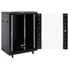 vidaXL 15U Network Cabinet 19" IP20 Black 60x45x86 cm