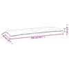 vidaXL Garden Bench Cushions 2pcs Pink 150x50x7cm Fabric